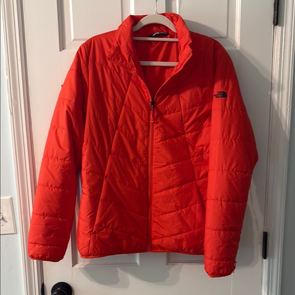 Orange TNF Puffer Jacket